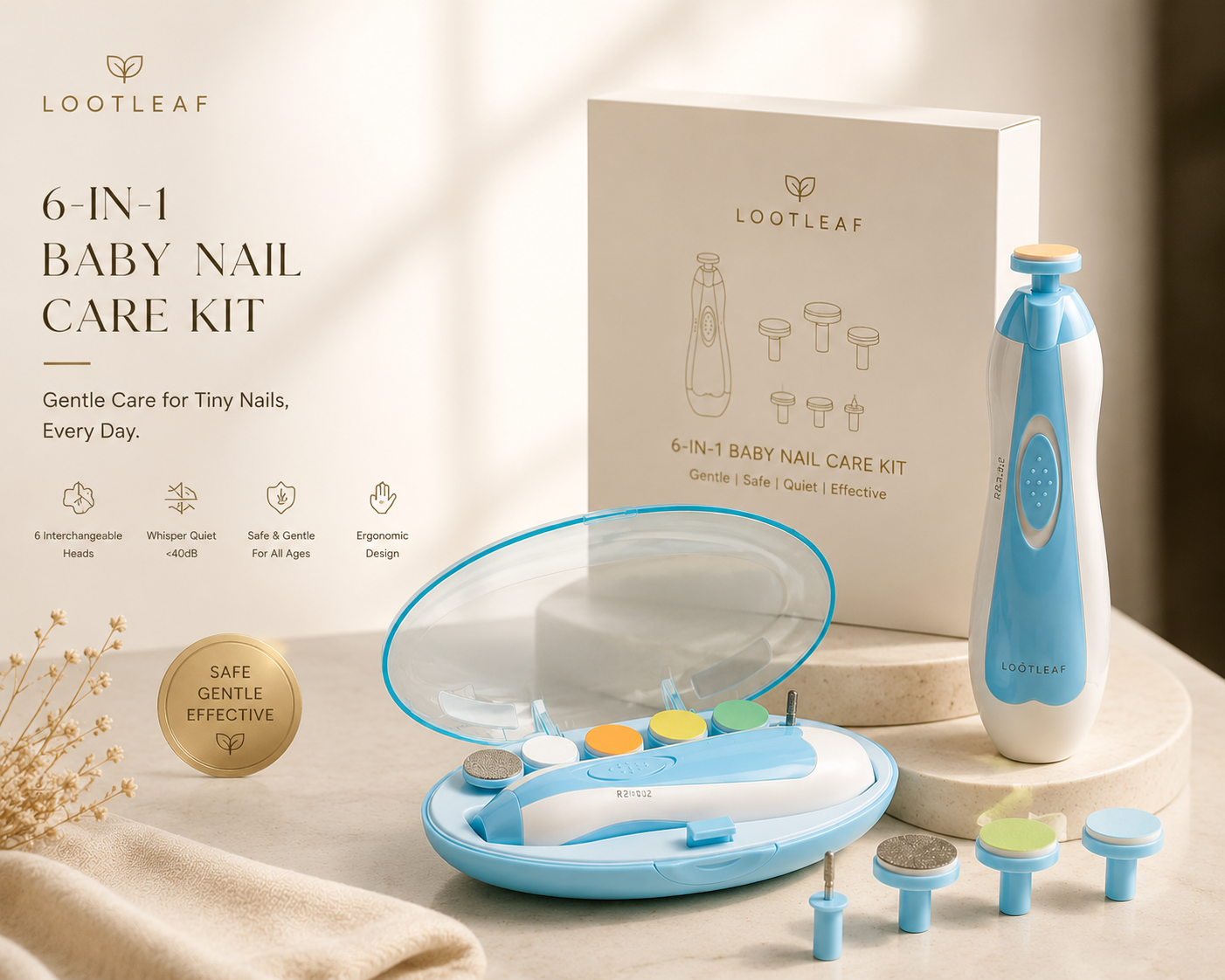 LootLeaf GentleGlow™ Baby Nail Care Kit
