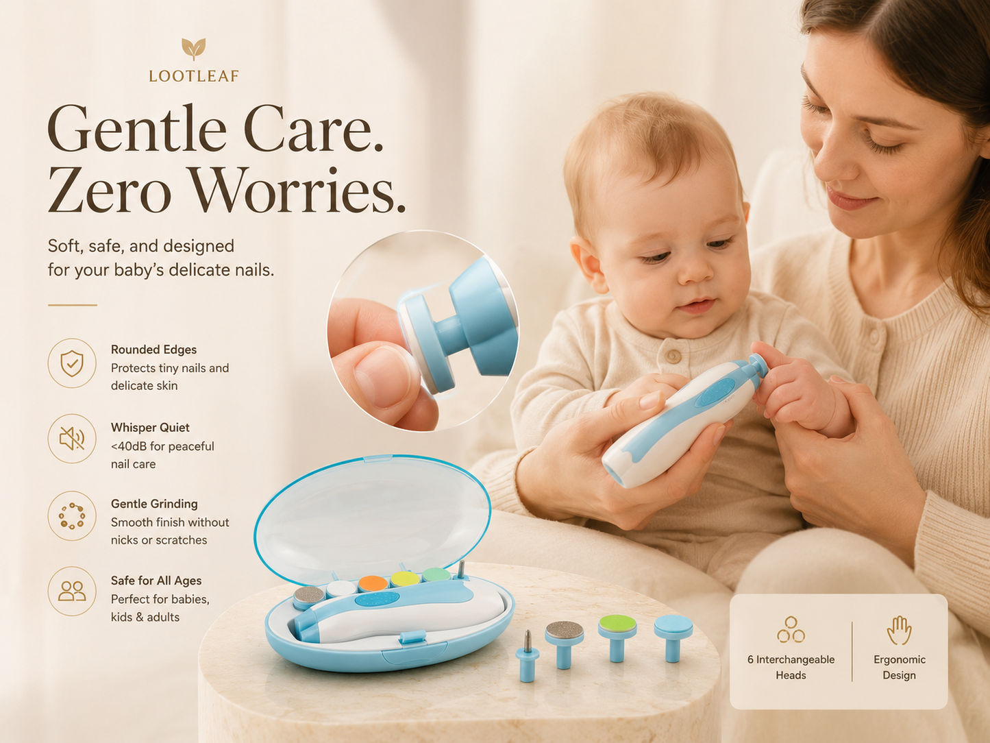 LootLeaf GentleGlow™ Baby Nail Care Kit
