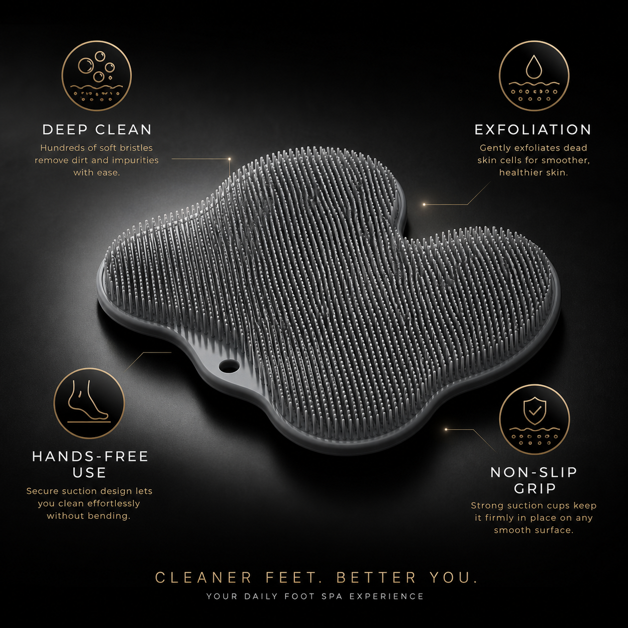 Foot Massager Scrubber Mat & Back Washer