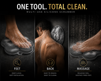 Foot Massager Scrubber Mat & Back Washer