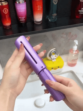 Mini Adjustable Hair Straightener Hot Comb (Cordless & Rechargeable)